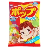 防蛀牙 日本进口糖果不二家绿茶多酚护齿儿童果汁棒棒糖 21支5589
