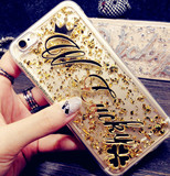 泰国潮流时尚手机壳闪粉私人定制字母名字iPhone6 6plus创意软壳