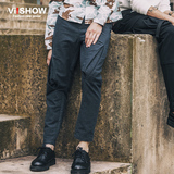 viishow2016春装新款休闲长裤 韩版修身男式休闲裤 棉质纯色长裤