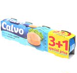 西班牙进口CALVO 凯芙油浸金枪鱼3+1分享装80g*4盒