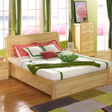 六木坊松木床1.8米床双人单人床箱体床高箱储物床实木家具新品