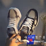 韩国N字鞋ulzzang运动跑步鞋男女韩版街拍跑鞋原宿港风厚底反光鞋