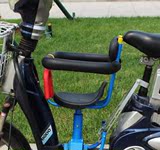 dy自行车电动车安全后置座椅儿童加厚加长座椅双胞胎座椅双人座垫