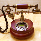 无线插卡实木欧式电话机办公座机工艺品仿古电话机古典老式复古