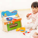 过家家仿真厨房套装 大号木制组合儿童益智启蒙玩具宝宝生日礼物