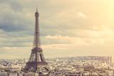 1000片成人木质拼图500益智玩具礼物唯美风景巴黎埃菲尔 铁塔黄昏