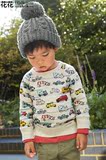 英国代购正品直邮儿童装男童男婴NEXT卡通小汽车套头卫衣12.28