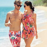 新款洲克bikini三件套泳衣女钢托性感聚拢比基尼罩衫沙滩温泉泳装