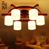 美式吸顶灯客厅卧室餐厅地中海实木灯乡村创意新中式大气现代灯具