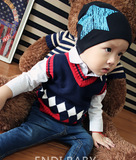 2014年新款韩版男童装纯棉婴儿童马甲秋装衣服宝宝背心毛衣毛线
