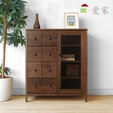 北欧日式白橡木创意斗柜 现代简约纯实木家具柜子储物柜新款抱邮