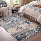 易普美家 地毯客厅美式田园地中海欧式波斯地毯 ES206蓝色 1200MM