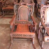 红木家具 中式实木高档摇椅 硬木家具 逍遥椅 老挝大红酸枝摇椅