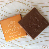 现货比利时进口歌帝梵Godiva高迪瓦牛奶巧克力单片5g喜糖散装代购