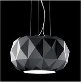 简约创意个性餐厅原色黑钻石玻璃吊灯时尚艺术卧室客厅吧台灯具