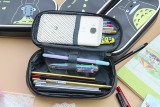 韩版龙猫多功能型笔袋化妆包创意可爱PU笔袋大容量铅笔盒学生包邮