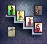 绚丽现代美女人体艺术酒吧客厅ktv装饰画裸女浴室卫生间挂画墙画