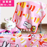 外贸出口日本米菲兔法莱绒拉舍尔毯毛毯儿童毯毛巾被空调被婴儿毯