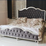 欧式床雕花双人床1.8米大床新古典床美式布艺简约全实木床2米婚床