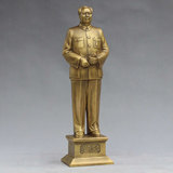 红之源毛主席像摆件 纯铜 雕塑塑像 毛泽东全身铜像 工艺品37.5