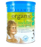 澳洲原装进口bellamy's贝拉米3段有机婴儿新生儿牛奶粉900g罐装