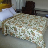 全棉水洗绗缝被床盖单件纯棉夏凉空调被子 夹棉床单外贸品质特价