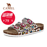 Camel/骆驼女鞋 2016夏季新款女拖鞋 三重针扣休闲舒适女士拖鞋