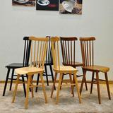 定制美式乡村田园实木餐椅温莎椅地中海休闲咖啡椅东南亚风格餐椅