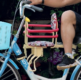 cb优质加长加厚电动车自行车双人儿童安全后置座椅加长后座后坐垫