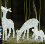 led滴胶动物造型小鹿公母仔 led发光树户外防水灯树公园广场宾馆
