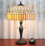蒂凡尼灯田园欧式彩色玻璃装饰桌台灯卧室床头书房艺术创意礼物灯