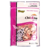Wanpy顽皮 鸡肉鳕鱼寿司 营养宠物猫咪奖励小零食 30g