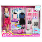 芭比娃娃时尚换装组玩转色彩套装衣服DIY制作女孩过家家玩具