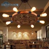 灯屋复古个性创意吊灯工业风酒吧咖啡厅客厅餐厅怀旧铁艺树脂吊灯