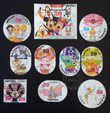 G76日本信销邮票2013年迪士尼动画卡通动漫小熊维尼米老鼠10全