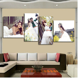 20寸欧式复古婚纱照相框组合挂墙创意定做结婚照制作大小画框24