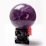 开光纯天然紫水晶球摆件 紫水晶球招财镇宅旺事业紫气东来包邮！