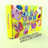 [淘台湾]台湾直邮美国Crayon Rocks酷蜡石3D立体儿童大豆蜡笔24色