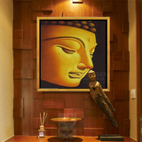 手工绘油画欧式泰式 人物佛像装饰画客厅餐厅玄关挂壁画办公室