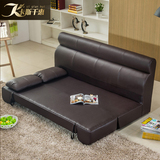 卡斯千惠B8 可折叠沙发床 多功能小户型3双三人位沙发 真皮沙发床