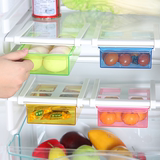 冰箱保鲜隔板层多用收纳架 茶几抽动式置物盒厨房用品整理置物架