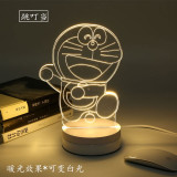 【天天特价】LED3D立体创意礼物起夜神器卡通情侣模型小夜灯台灯