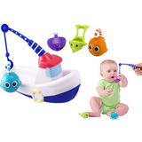 婴幼儿童戏水洗澡必备 益智洗澡玩水捕鱼船钓鱼益智玩具亲子互动