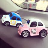 日本TOMY仿真合金车模TSUM叠叠车凯蒂猫女孩儿童玩具小汽车