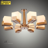 【灯的艺术与设计】 现代简约原木中式客厅卧室书房led吸顶灯吊灯
