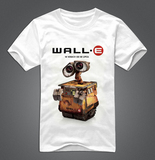 瓦力机器人t恤 男式儿童电影版WALL-E 圆领短袖纯棉打底衫TEE包邮