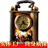 微型皮套钟表|西洋古玩仿古钟表|老式上弦台钟闹钟|仿古董钟表