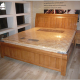 品牌家具橡木床 全实木 1.5米1.8米双人床 现代大床 卧室家具6904