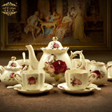 美瓷工坊欧式花茶茶具套装水果花茶壶英式下午茶杯咖啡具9901