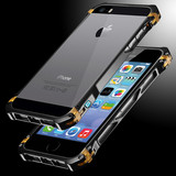 钢铁侠 苹果5S手机壳金属iphone5手机套潮男5S保护套边框创意个性